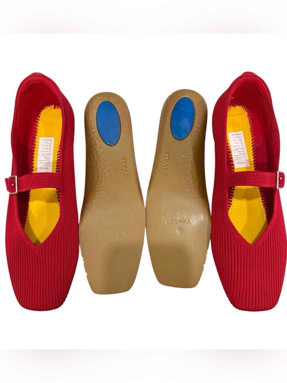 VIVAIA Squared-toe Mary Jane’s size 10 - Picture 6 of 10
